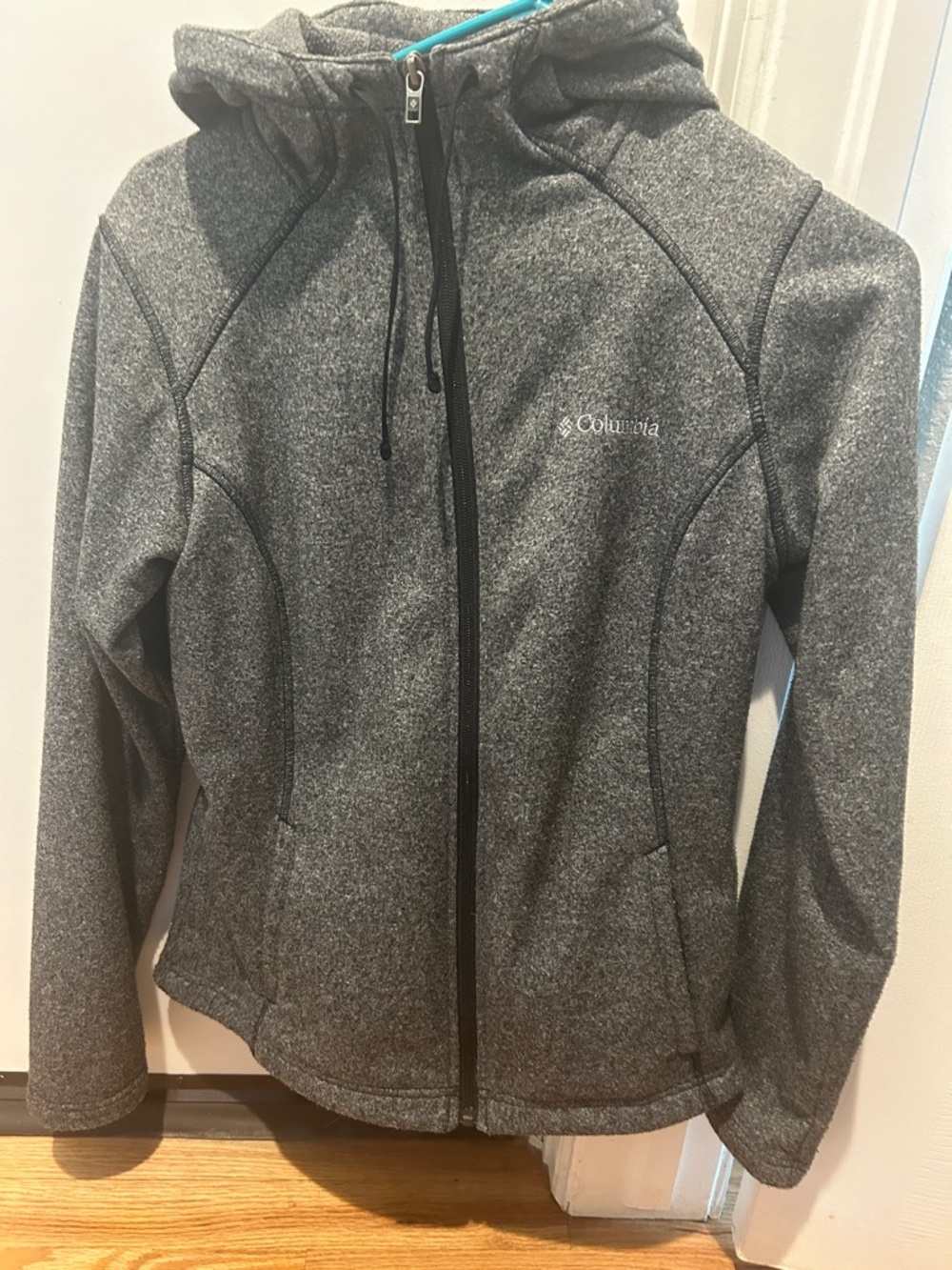 Columbia Women’s Charcoal Gray Hooded Full-Zip Jacket